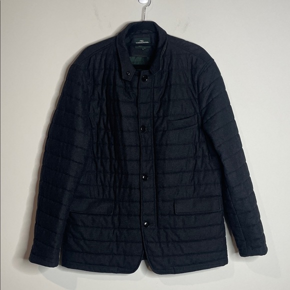 SOLD Rodd & Gunn | Men's Leighton Place Padded Field Coat in Coal Made in Italy - Picture 2 of 9